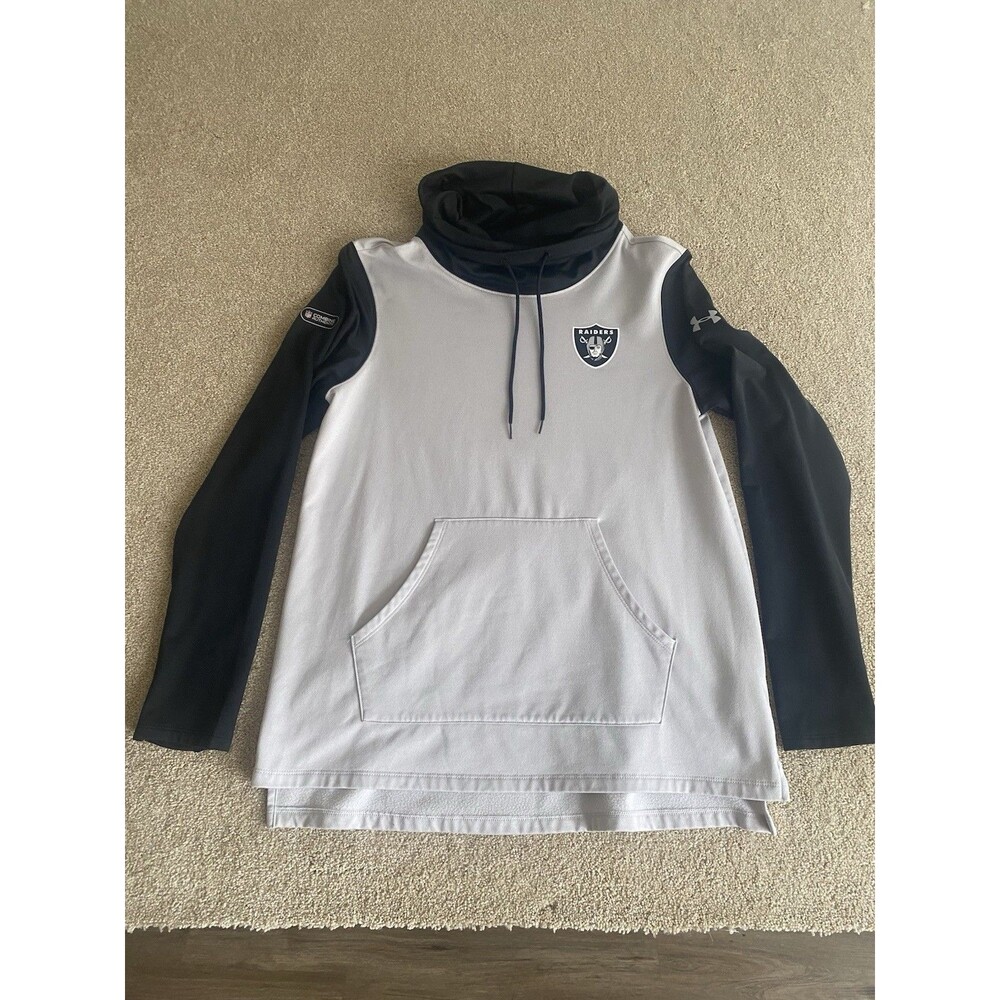 Under Armour Raiders Combine Authentic Official Pullover Mens M Loose Cold Gear